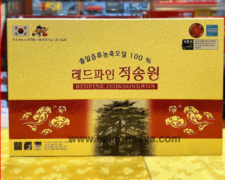 Tinh Dầu Thông Đỏ Redpine Jeoksongwon Hanpoong 180 Viên